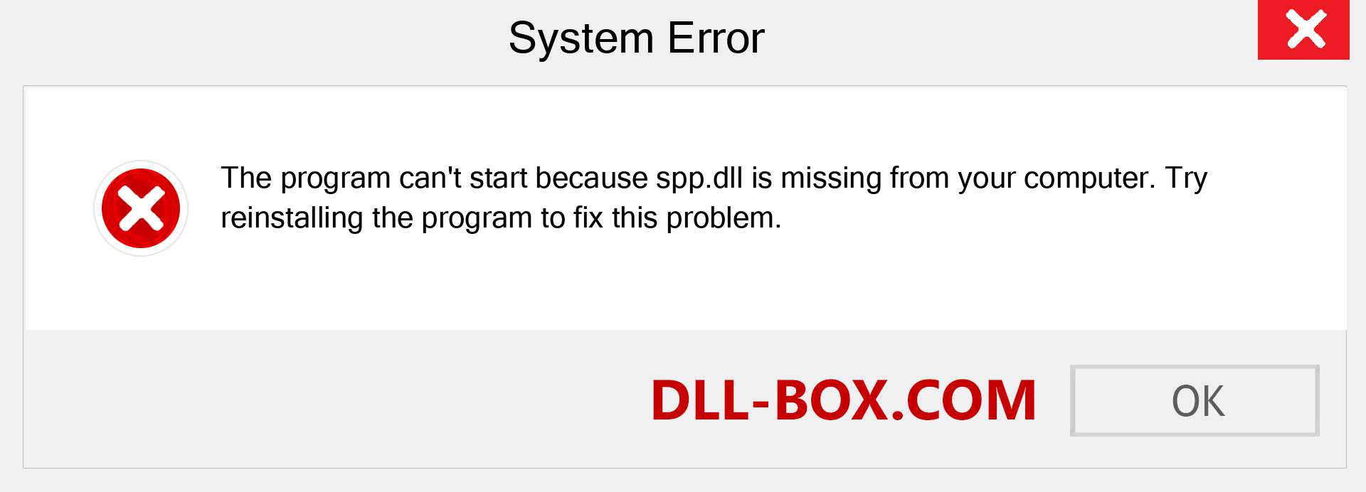  spp.dll file is missing?. Download for Windows 7, 8, 10 - Fix  spp dll Missing Error on Windows, photos, images